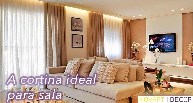 A cortina ideal para sala