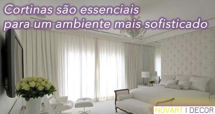 Cortinas são essenciais para um ambiente mais sofisticado