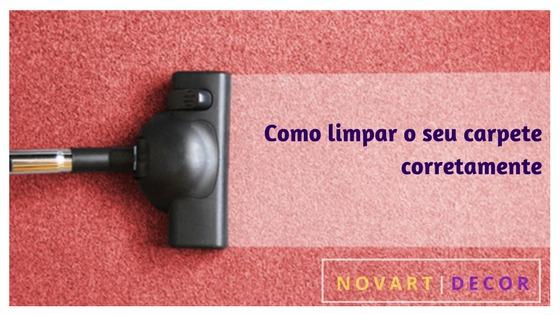 Como limpar o seu carpete corretamente